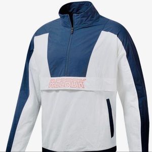 Reebok - Woven Nylon -  1/2 Zip Pull-On 90 Style Sweatshirt